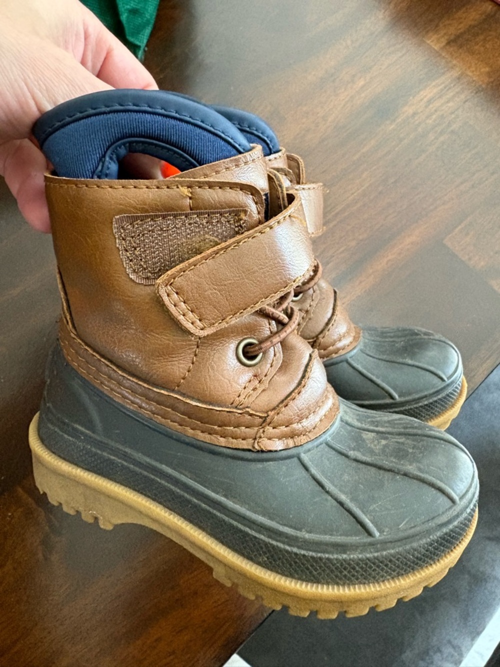 Infant 6M SPERRY Brown & Black Waterproof Winter Boots